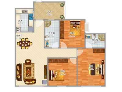 清新小田园薄荷色系家装