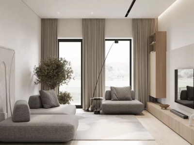 83㎡灰白色极简